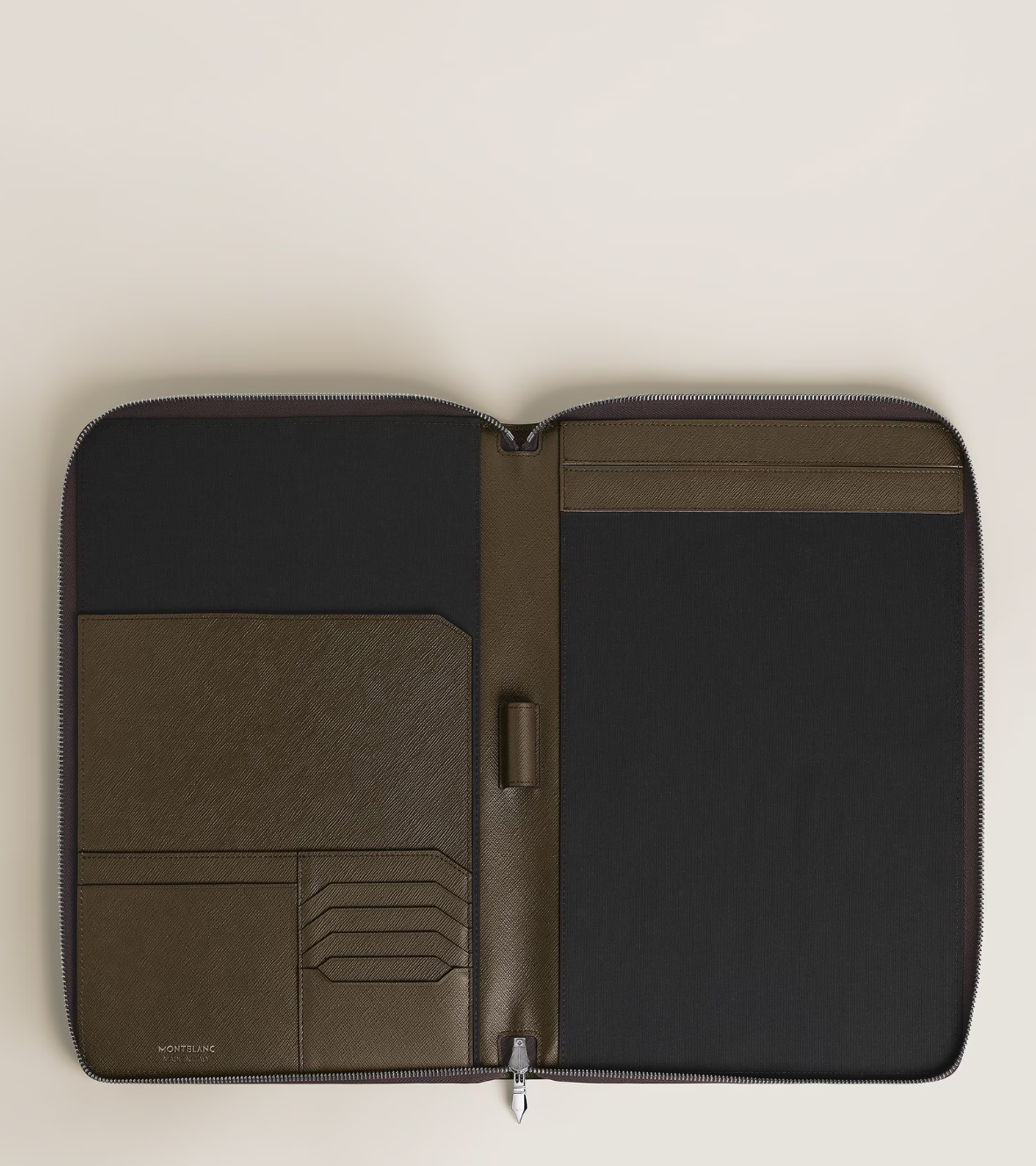 Montblanc Medium Notebook Holder with zip in Sartorial Leather